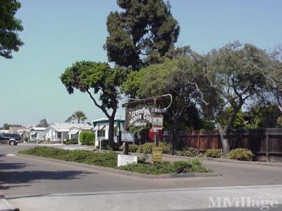 Golden Sands Mobile Estates community entrance showcasing the well-maintained mobile home park in San Diego
